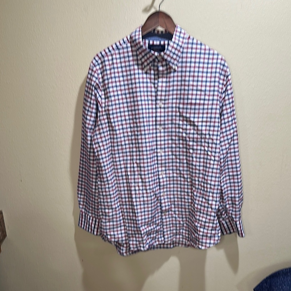 Charles Tyrwhitt Red and Blue Gingham Casual Shirt